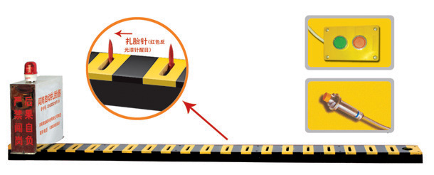 四平铁西区V3嵌入式闯岗自动扎胎器/阻车器